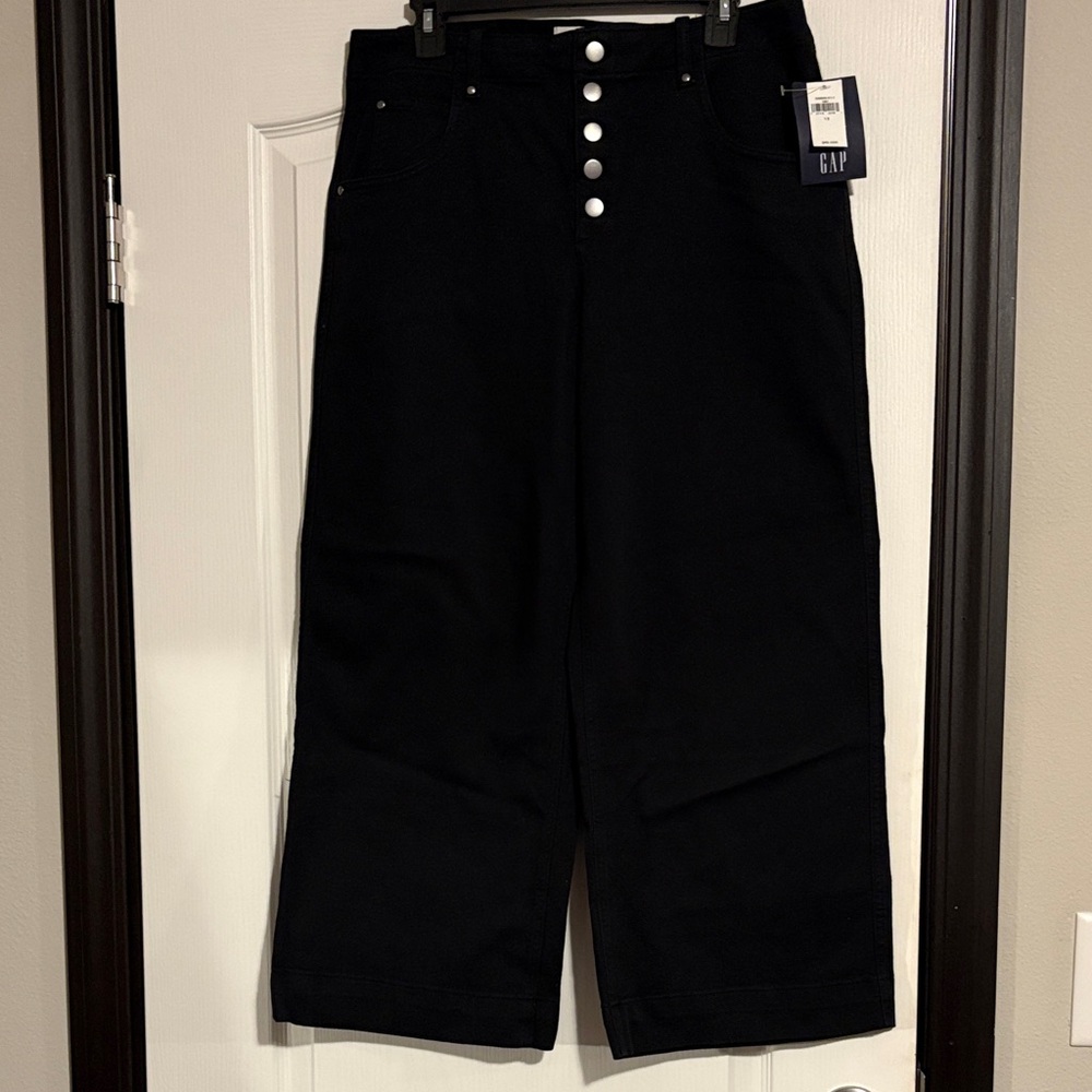 GAP Women's Black Wide-Leg Jeans